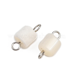 Natural Shell Square Connector Charms&nbsp;STAS-D378-23P