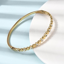 304 Stainless Steel Rhinestone Hinged Bangles for Women&nbsp;BJEW-B168-03C-G