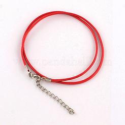 Waxed Cotton Cord Necklace Making&nbsp;MAK-S032-1.5mm-M