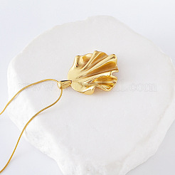 3Pcs Vintage Retro Stainless Steel Crinkly Flower Pendant Necklaces for Women&nbsp;XM9221
