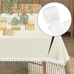 7~7.5 Yards Flat Milk Fiber Lace Trim&nbsp;SRIB-FG0001-18B