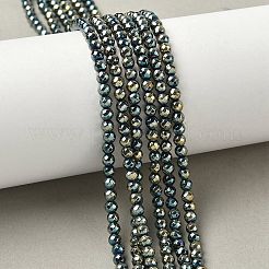 Electroplate Non-magnetic Synthetic Hematite Beads Strands&nbsp;G-L487-C-21