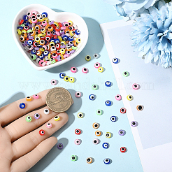 300Pcs Opaque Resin Beads&nbsp;RESI-PA0001-11