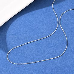 0.8MM Brass Box Chain Adjustable Slider Necklaces&nbsp;KK-H533-09B-P