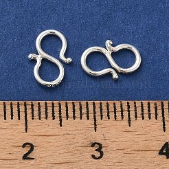 925 Sterling Silver S Shape Clasps&nbsp;STER-K177-07C-S