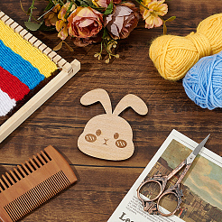 Wooden Rabbit Knitting Tools&nbsp;WOOD-WH0050-029