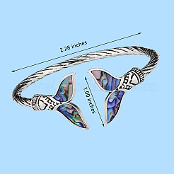 Mermaid Tail Alloy Enamel Cuff Bangle&nbsp;JB744A