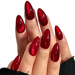 1 Bag ABS Plastic Cat Eye Effect Press On False Nails&nbsp;MRMJ-CP0001-64