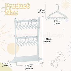 2 Layers Hanger Style Acrylic Earring Storage Display Rack&nbsp;ST-CJ0034-03