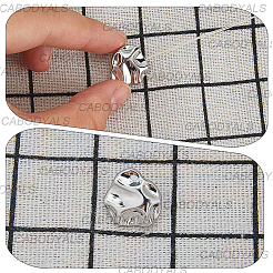 30Pcs 3 Styles 1-Hole Alloy Shank Buttons&nbsp;BUTT-CY0001-27P
