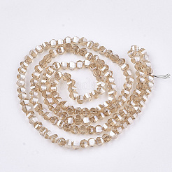 Electroplate Glass Beads Strands&nbsp;X-EGLA-S176-07B-B04