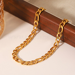 304 Stainless Steel Figaro Chain Anklets&nbsp;FS-WG4879D-01
