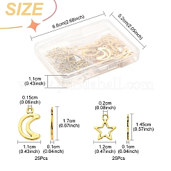 50Pcs 2 Styles Tibetan Style Alloy Charms&nbsp;TIBEP-FS0001-29AG