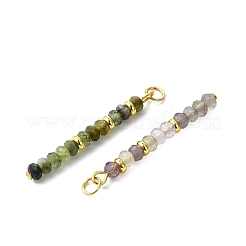 Natural Mixed Gemstone and Brass Pendants&nbsp;PALLOY-JF05905