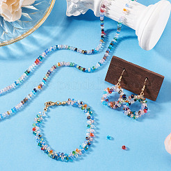 2 Starnds Electroplate Transparent Glass Beads Strands&nbsp;EGLA-TADJ0001-07