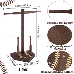Baseball T Bar Wood Ring Display Stands&nbsp;RDIS-WH0019-22