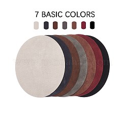 Flocky Cloth Fabric Appliques Iron On Patches&nbsp;PH-DIY-G005-54-WH
