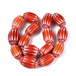 Handmade Millefiori Glass Barrel Beads&nbsp;LS-LA-N002-15F