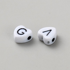 100Pcs Opaque Acrylic Beads&nbsp;SACR-WH0011-25