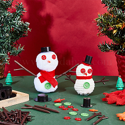 Resin Antler Snowman Hand Branch & Hat & Button & Nose Kits&nbsp;DIY-WR0004-66