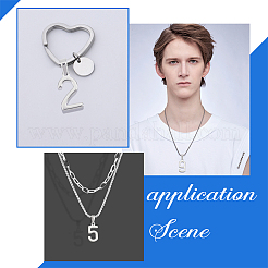 18Pcs 18 Style 304 Stainless Steel Pendants&nbsp;STAS-UN0040-46
