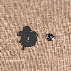 Halloween Black Alloy Enamel Brooches&nbsp;PW-WG10CA1-01