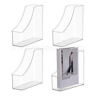 4Pcs Transparent Acrylic File Folder Holders&nbsp;AJEW-GA0009-48-1
