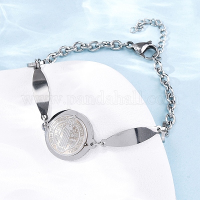 201 Stainless Steel Link  Bracelets&nbsp;BJEW-B078-146P-1