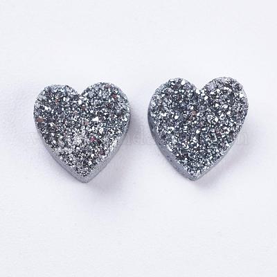 Electroplate Natural Druzy Agate Beads&nbsp;G-E400-03-B05-1