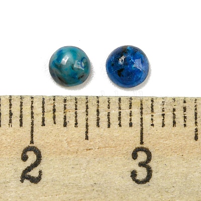 Natural Blue Agate Dyed Cabochons&nbsp;G-H309-03-48-1