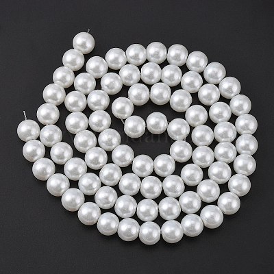 Glass Pearl Beads Strands&nbsp;X-HY-10D-B01-1-1