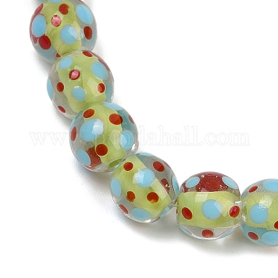 Handmade Lamword Beads Strands&nbsp;LAMP-P069-01A-08-1
