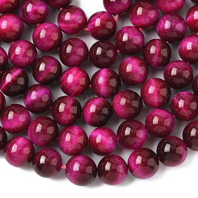 Natural Rose Tiger Eye Beads Strands&nbsp;G-G099-10mm-12-1