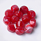 Acrylic Beads, Imitation Gemstone Style, Nuggets, Crimson, 15.5x12x12mm, Hole: 1.8mm, about 310pcs/500g