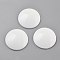 Plastic Cabochons, Flat Round, White, 29~30x6mm