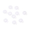 Silicone Linking Rings, Ring, White, 7.5x3mm, Inner Diameter: 2mm