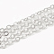 Brass Cable Chains, Soldered, with Spool, Flat Oval, Lead Free & Nickel Free, Real Platinum Plated, 3.5x3x0.4mm, about 98.42 Feet(30m)/roll