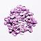 Plastic Paillette Beads, Semi-cupped Sequins Beads, Center Hole, Plum, 12x0.5mm, Hole: 1mm, about 35000pcs/pound