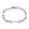 Non-Tarnish 304 Stainless Steel Figaro Chain Bracelet, Stainless Steel Color, 8 inch(20.4cm)
