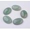 Natural Green Aventurine Flat Back Cabochons, Oval, 25x18x7~7.5mm