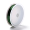 Copper Jewelry Wire, Long-Lasting Plated, Dark Green, 28 Gauge, 0.3mm, about 65.61 Feet(20m)/roll