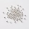 Iron Spacer Beads, Round, Silver, 5mm, Hole: 1.8mm