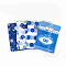 Printed Plastic Bags, Rectangle, Deep Sky Blue, 30x20cm, Unilateral Thickness: 0.035mm