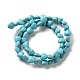 Synthetic Turquoise Dyed Beads Strands&nbsp;G-E594-09-2