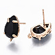 Brass Stud Earring Findings&nbsp;KK-S365-005-B01-2