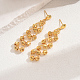 Elegant and Versatile Brass Dangle Stud Earrings&nbsp;GA3926-2-3