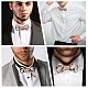 Puzzle Pattern Adjustable Wood Bow Ties&nbsp;AJEW-WH0348-37-5