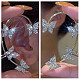 Alloy Rhinestone Cuff Earrings&nbsp;FS-WGFB378-06-1
