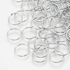 Iron Open Jump Rings, Round, Cadmium Free & Lead Free, Raw(Unplated), 21 Gauge, 7x0.7mm, Inner Diameter: 5.5mm, about 12500pcs/1000g
