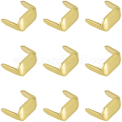 180Pcs Rectangle Brass Belt Loop Fastener&nbsp;KK-CY0001-12G